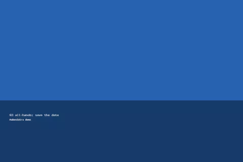 Q3 all-hands: save the date